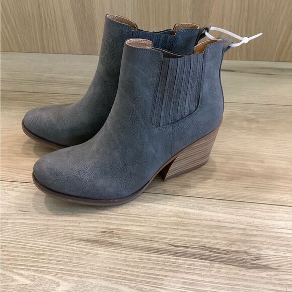 Kork Women’s Hadley Boot, color grey with brown heel, size 8.5, NWOTS - Picture 2 of 8